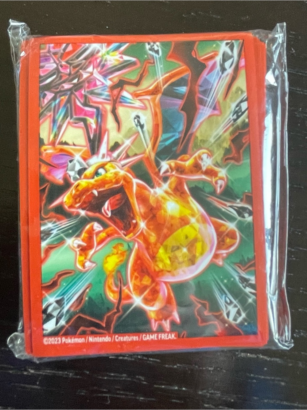 Pokemon ETB Tera Charizard 65 Card Sleeves Pack - Sealed New